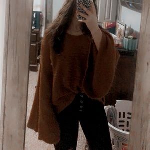 burnt orange sweater